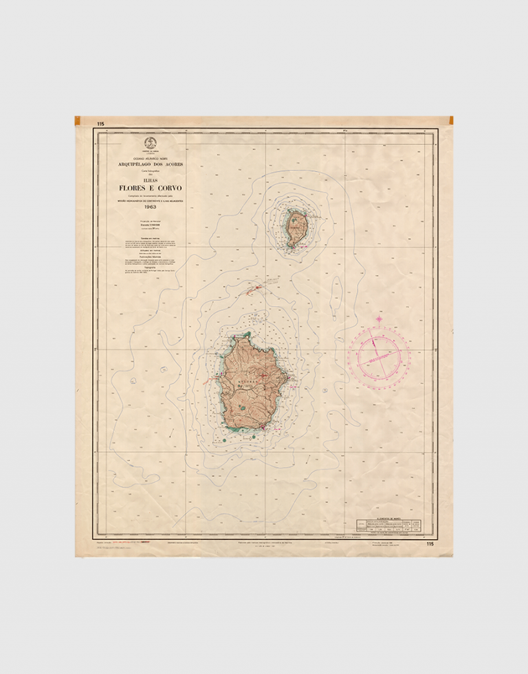 Carta de 1970 – Arquipélago dos Açores – Ilhas das Flores e do Corvo