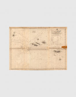 Carta de 1867 – Arquipélago dos Açores – Ilhas Ocidentais