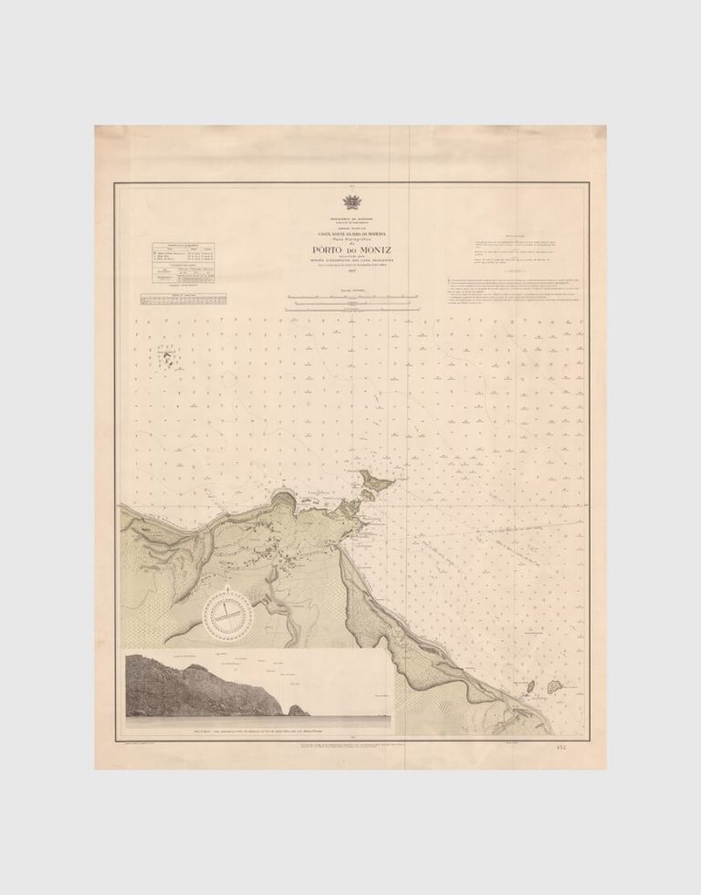 Carta de 1937 – Arquipélago da Madeira – Costa Norte da Ilha da Madeira, Porto do Moniz