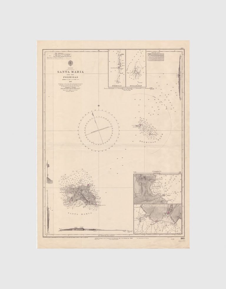 Carta de 1954 – Arquipélago dos Açores – Santa Maria e Formigas