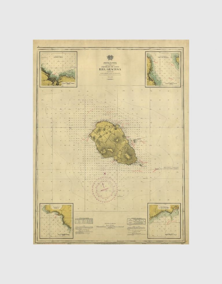 Carta de 1957 – Arquipélago dos Açores – Ilha Graciosa