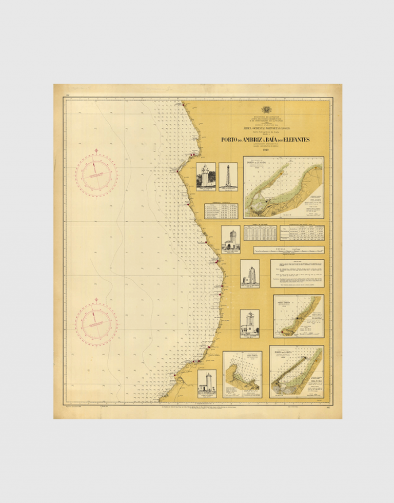Carta de 1949 – Costa desde o Porto do Ambriz à Baía dos Elefantes